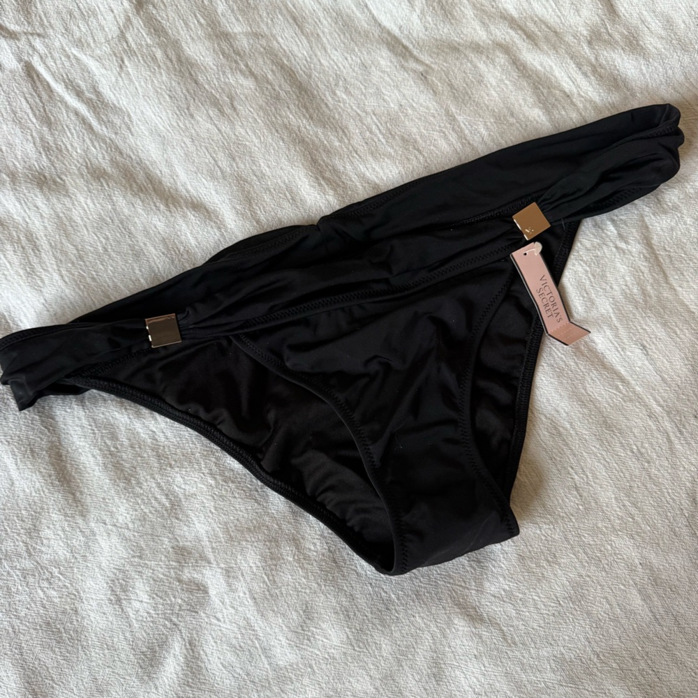 NWT Victoria's Secret Black Bikini Bottom